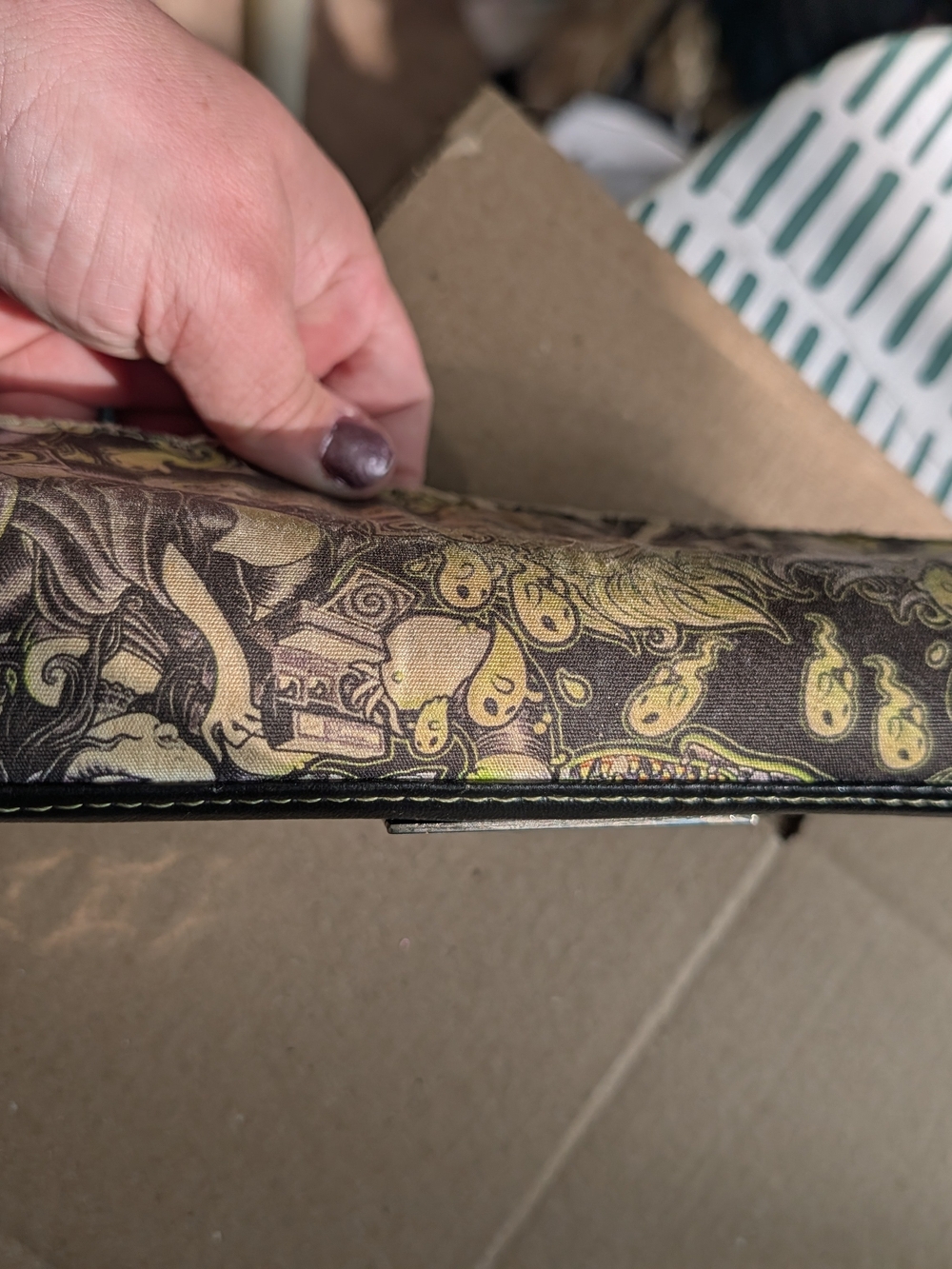😍Sew Wicked Sweet Handmade Leather Beetlejuice Wallet. - Picture 4 of 16
